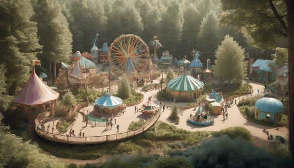 Le parc de loisirs Bois des lutins à Lyon