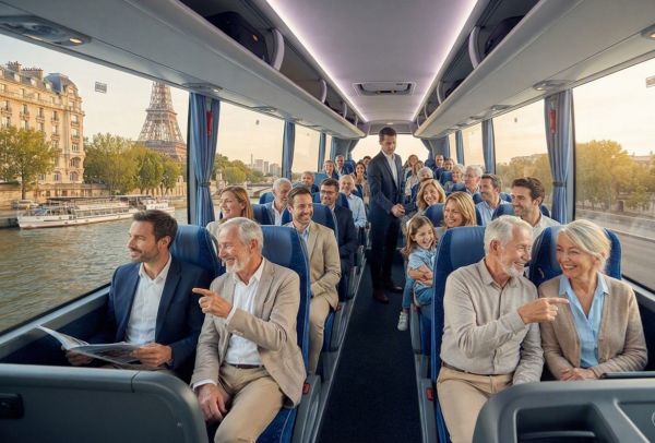 Location de bus à paris : confort et sérénité en groupe !
